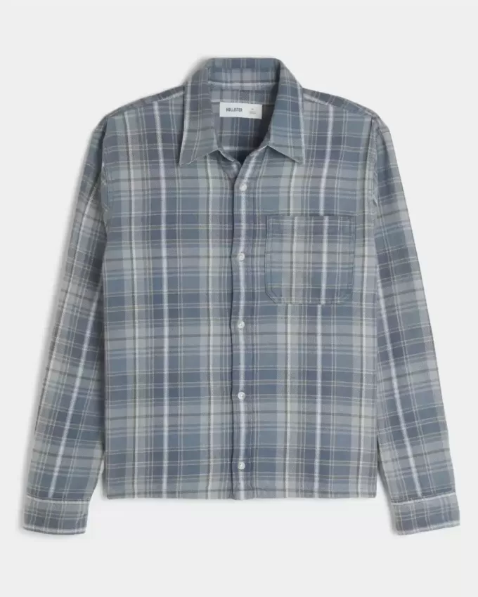 Camisa de franela cuadrada Camisa de franela cuadrada