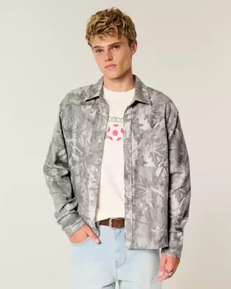 Camisa de franela de camuflaje cuadrada