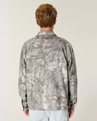 Camisa de franela de camuflaje cuadrada