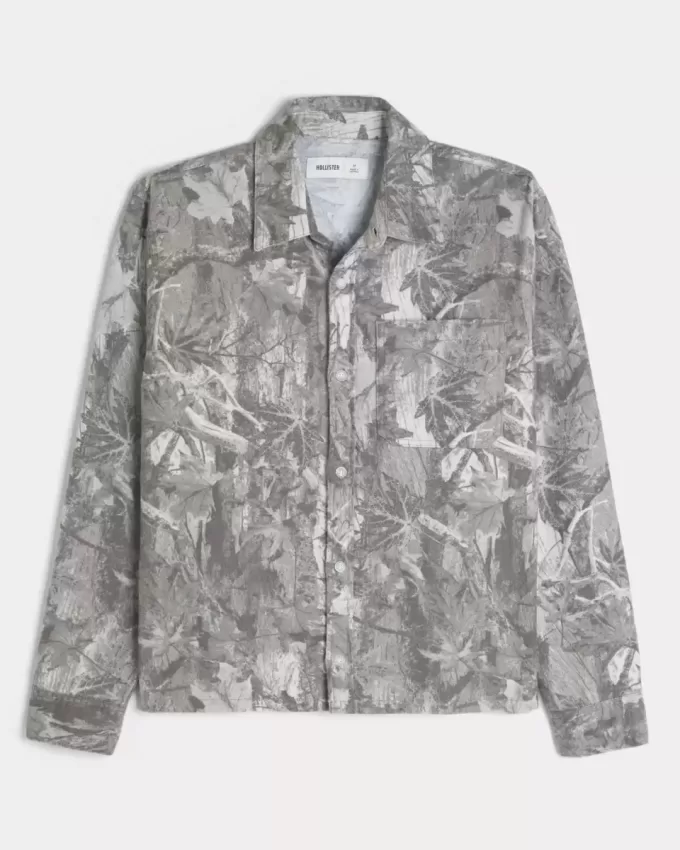 Camisa de franela de camuflaje cuadrada Camisa de franela de camuflaje cuadrada