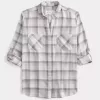 Camisa de franela de gran tamaño Camisa de franela de gran tamaño