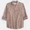 Camisa de franela de gran tamaño Camisa de franela de gran tamaño