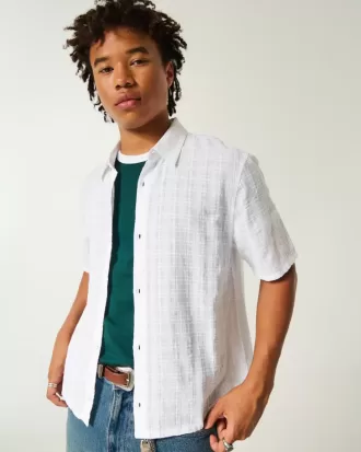 Camisa de manga corta cuadrada