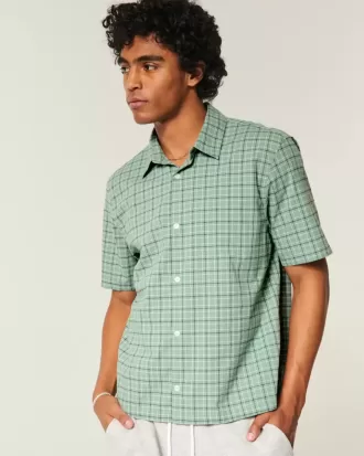 Camisa de manga corta cuadrada Camisa de manga corta cuadrada