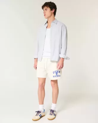 Camisa de mezcla de lino con botones