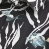 Camisa de mezcla de lino con estampado de peces tropicales