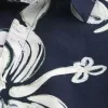 Camisa de mezcla de lino con estampado tropical cuadrado Camisa de mezcla de lino con estampado tropical cuadrado