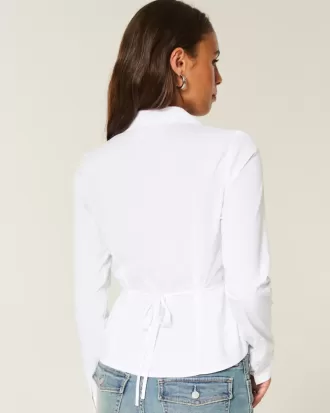 Camisa de popelina con botones