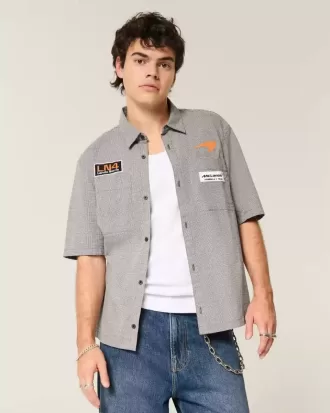 Camisa de trabajo con gráfico McLaren de corte cuadrado