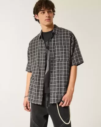 Camisa holgada de manga corta
