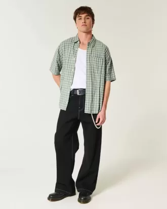 Camisa holgada de manga corta