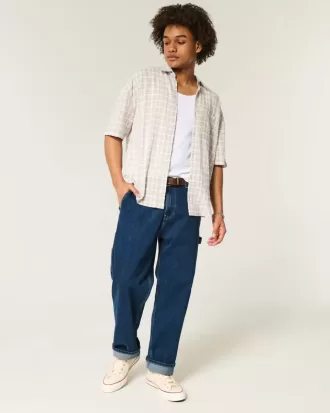 Camisa holgada de manga corta
