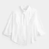 Camisa oversize de mezcla de lino Camisa oversize de mezcla de lino