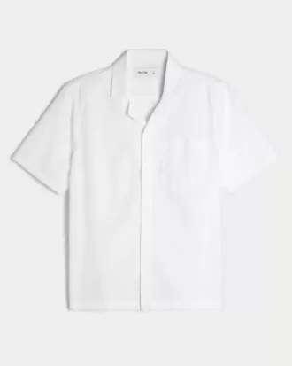 Camisa relajada de manga corta con botones Camisa relajada de manga corta con botones
