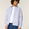 Camisa relajada de mezcla de lino Camisa relajada de mezcla de lino