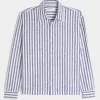 Camisa relajada de mezcla de lino Camisa relajada de mezcla de lino
