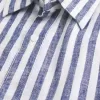 Camisa relajada de mezcla de lino Camisa relajada de mezcla de lino