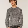 Camisa térmica de manga larga con estampado de camuflaje y cuello redondo Camisa térmica de manga larga con estampado de camuflaje y cuello redondo
