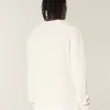 Camisa térmica de manga larga y cuello redondo relajada Camisa térmica de manga larga y cuello redondo relajada