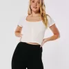 Camiseta con botones y diseño de gofre