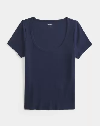 Camiseta con escote redondo