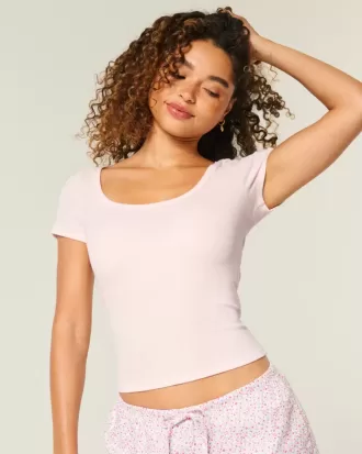 Camiseta con escote redondo