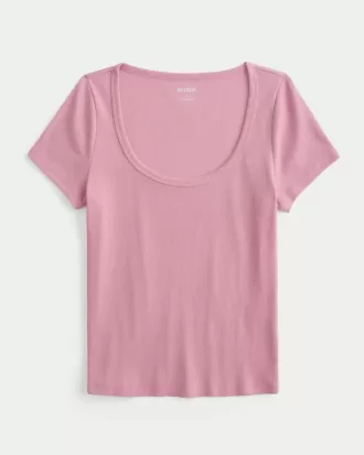 Camiseta con escote redondo