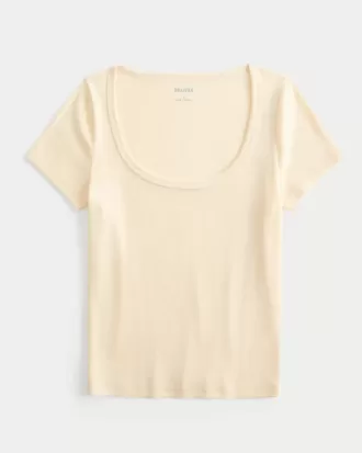 Camiseta con escote redondo
