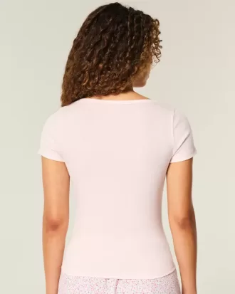 Camiseta con escote redondo