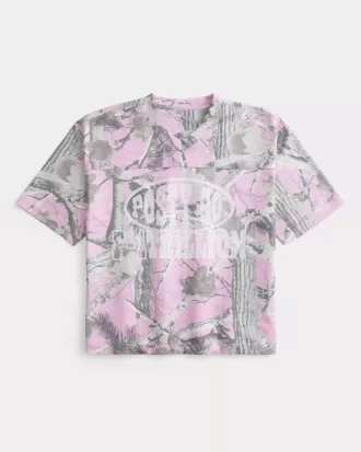 Camiseta con estampado Boxy Crop de Posty Co.