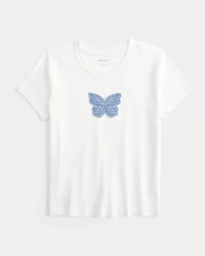 Camiseta con estampado de mariposa para bebé Camiseta con estampado de mariposa para bebé