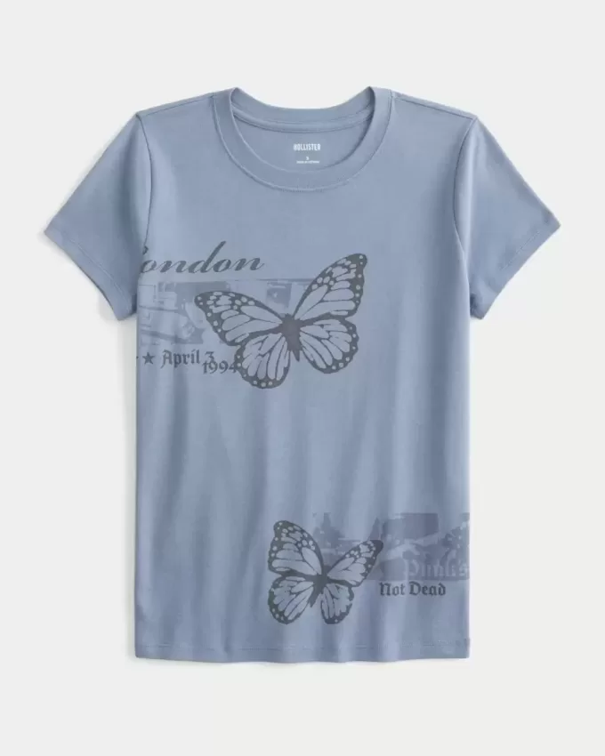 Camiseta con estampado de mariposas de Londres para bebé Camiseta con estampado de mariposas de Londres para bebé