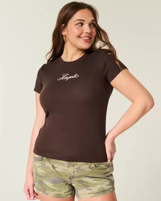 Camiseta con gráfico angelical para bebé