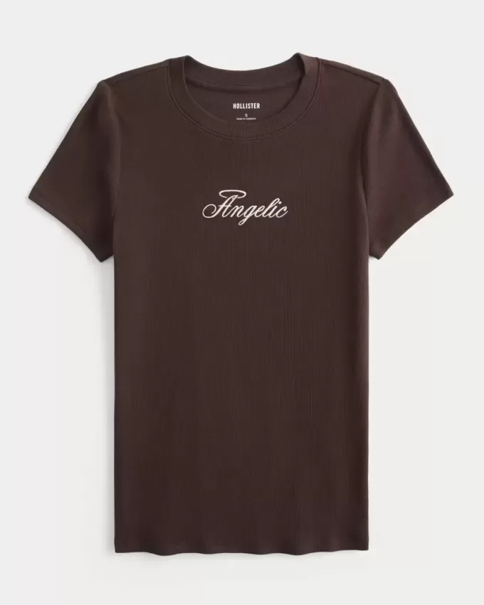 Camiseta con gráfico angelical para bebé