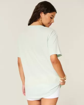 Camiseta con gráfico de pez de gran tamaño