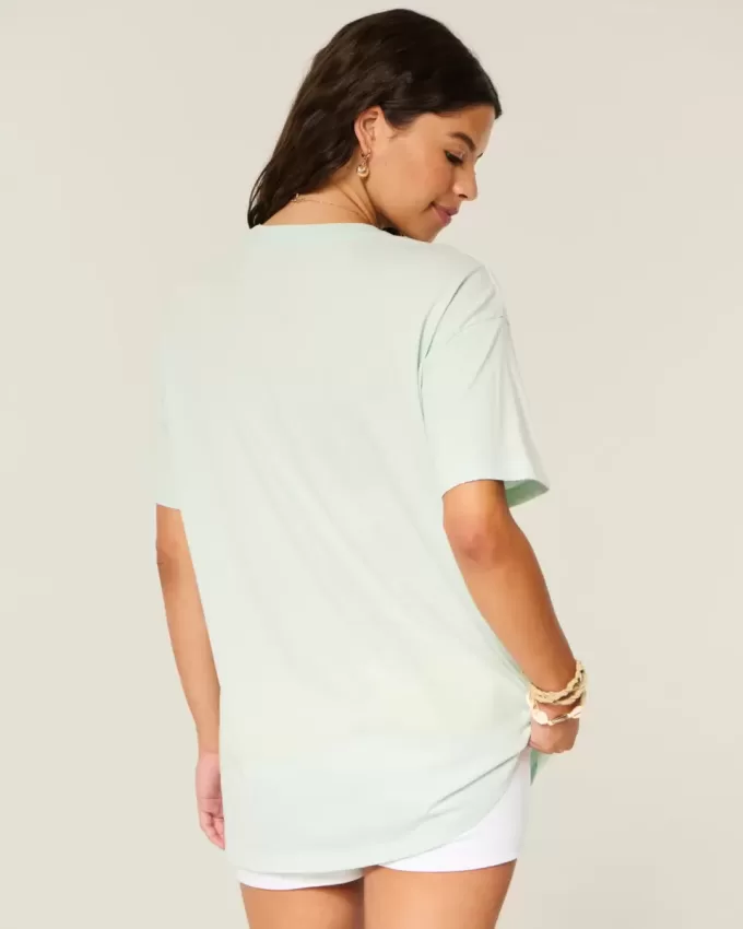 Camiseta con gráfico de pez de gran tamaño Camiseta con gráfico de pez de gran tamaño