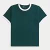 Camiseta con ribete encogido