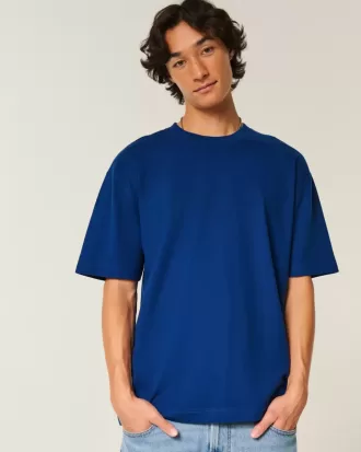 Camiseta de algodón de peso pesado y corte cuadrado