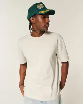 Camiseta de algodón de peso pesado y corte cuadrado