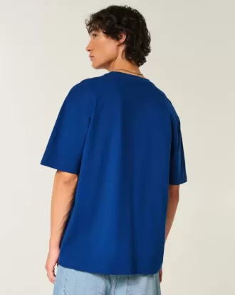 Camiseta de algodón de peso pesado y corte cuadrado