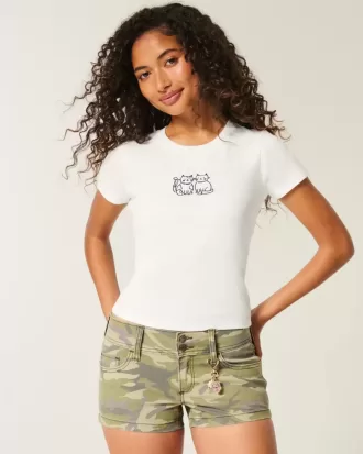 Camiseta de bebé con gráfico de gato