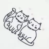 Camiseta de bebé con gráfico de gato