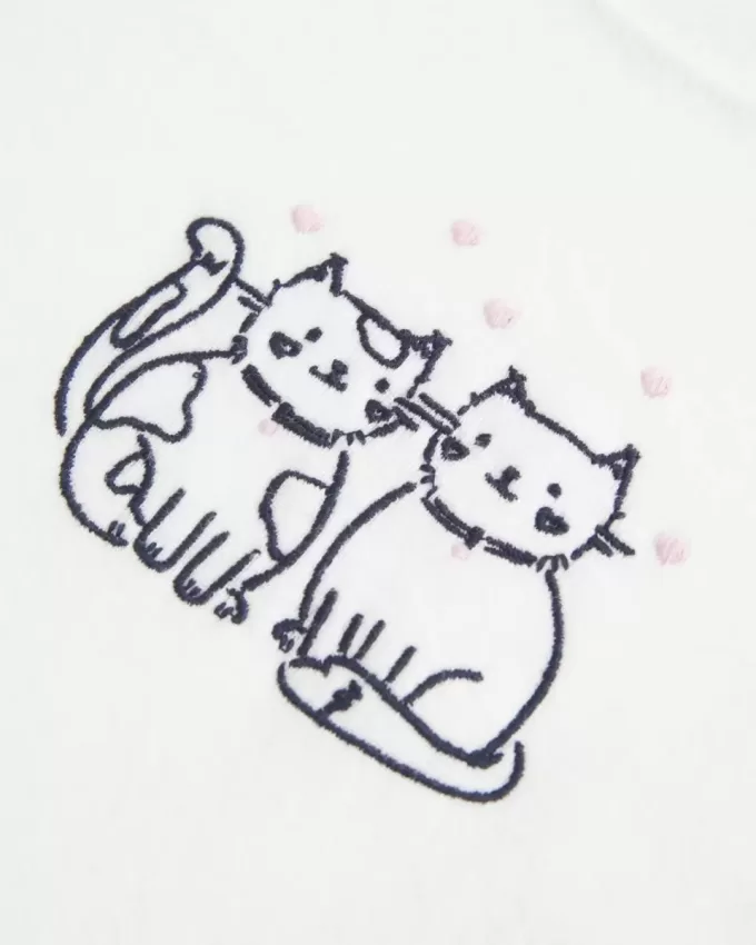 Camiseta de bebé con gráfico de gato