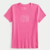 Camiseta de bebé con gráfico de números acanalados