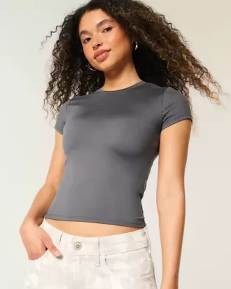 Camiseta de bebé de tejido suave y elástico sin costuras