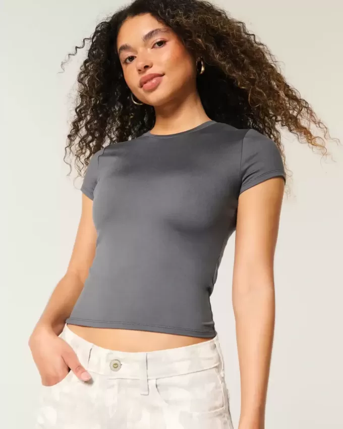 Camiseta de bebé de tejido suave y elástico sin costuras Camiseta de bebé de tejido suave y elástico sin costuras