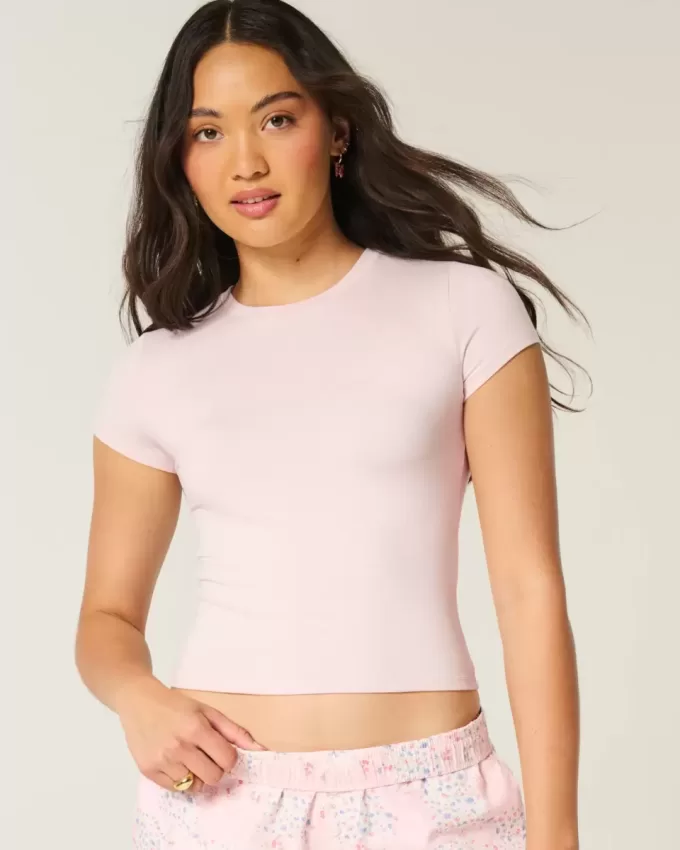 Camiseta de bebé de tejido suave y elástico sin costuras