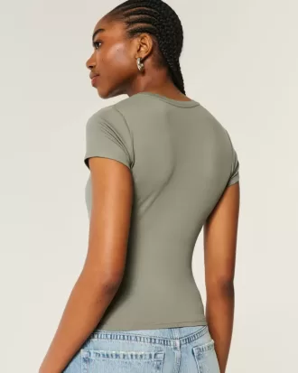 Camiseta de bebé de tejido suave y elástico sin costuras