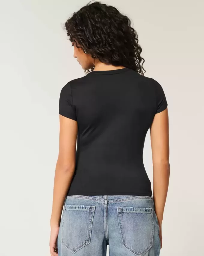Camiseta de bebé de tejido suave y elástico sin costuras