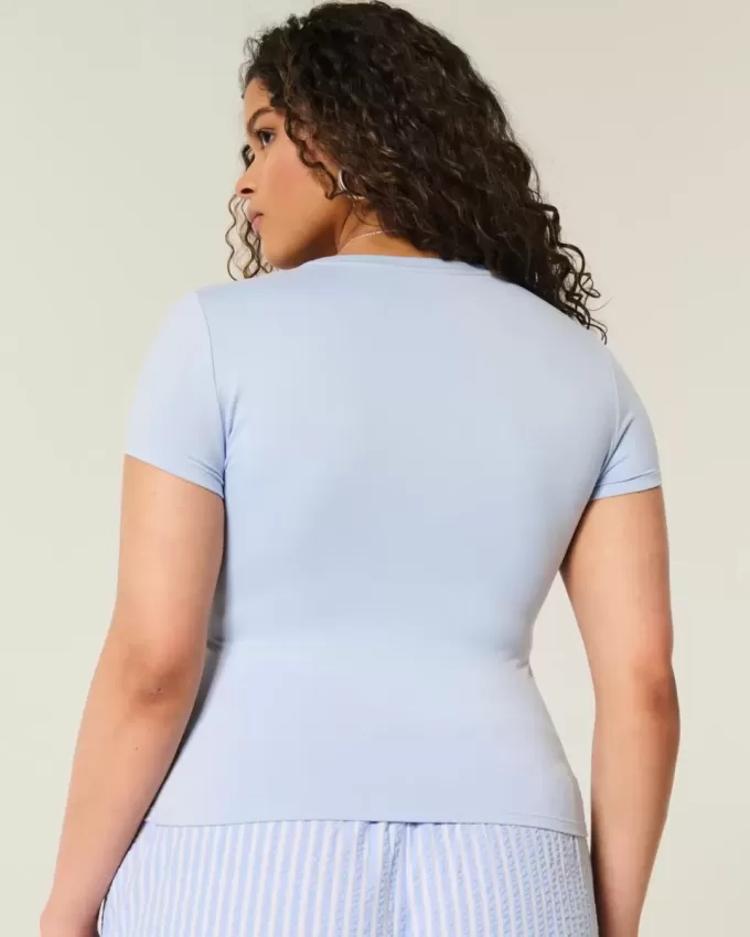 Camiseta de bebé de tejido suave y elástico sin costuras